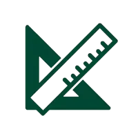 ikona linijki i kątomierza